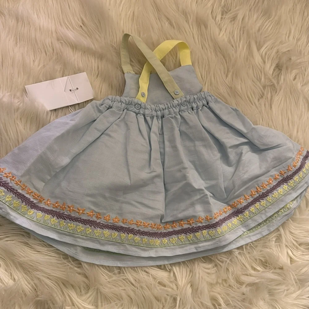 STELLA‎ MCCARTNEY Colorful Embroidered Kids Dress 9 months